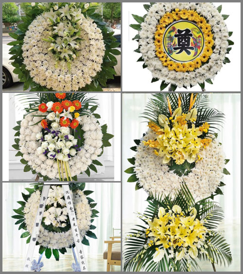 河北唐山市曹妃甸区花圈速递